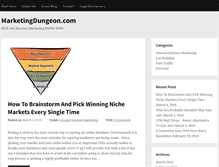 Tablet Screenshot of marketingdungeon.com